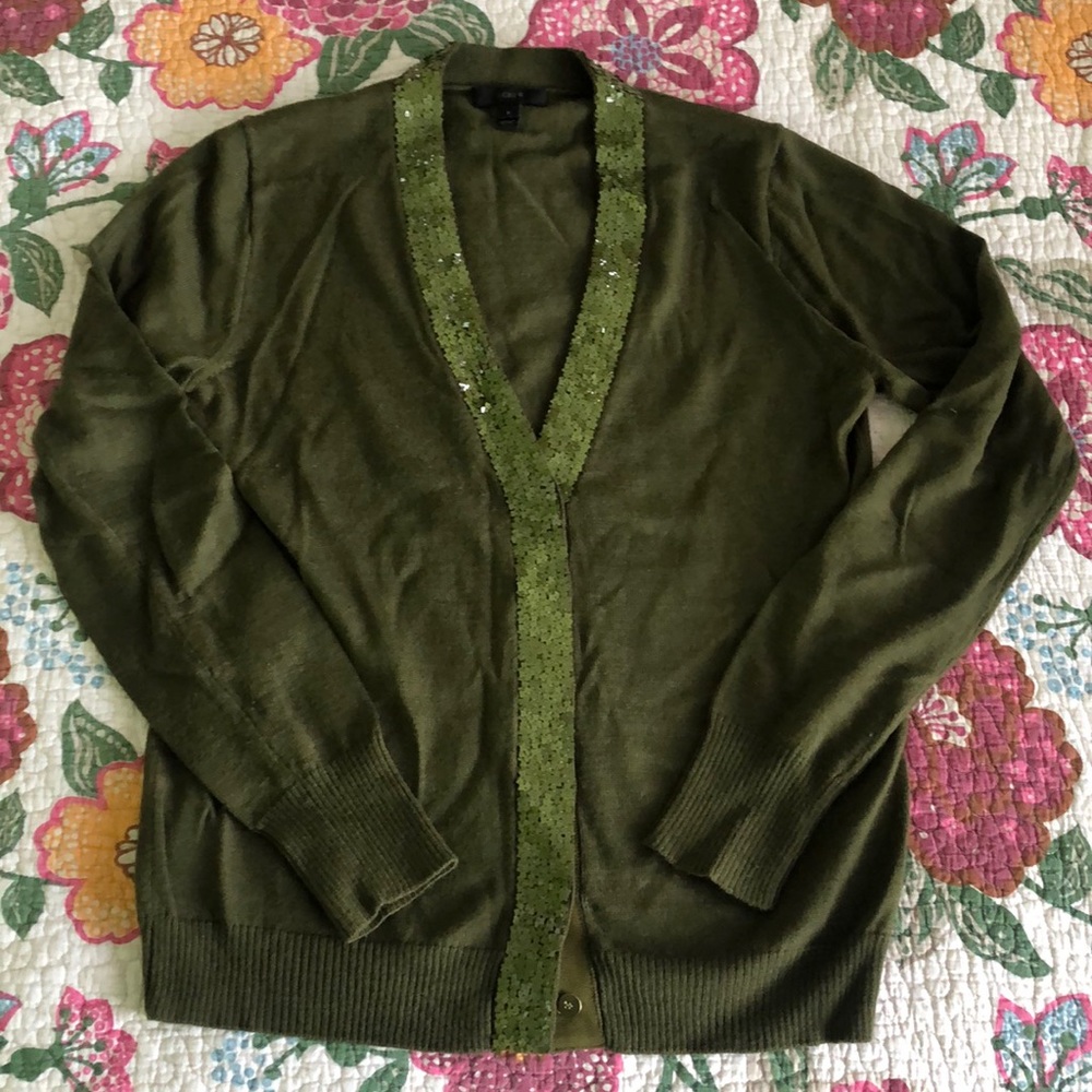 Green JCrew Sweater Size S
